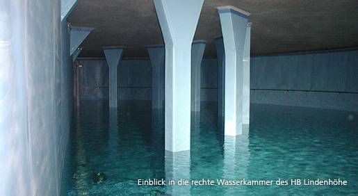 Quelle: Offenburger Wasserversorgung GmbH Einblick in die rechte Wasserkammer des HB Lindenhöhe